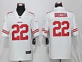 Nike San Francisco 49ers 22 Breida White Vapor Untouchable Limited Jersey,baseball caps,new era cap wholesale,wholesale hats